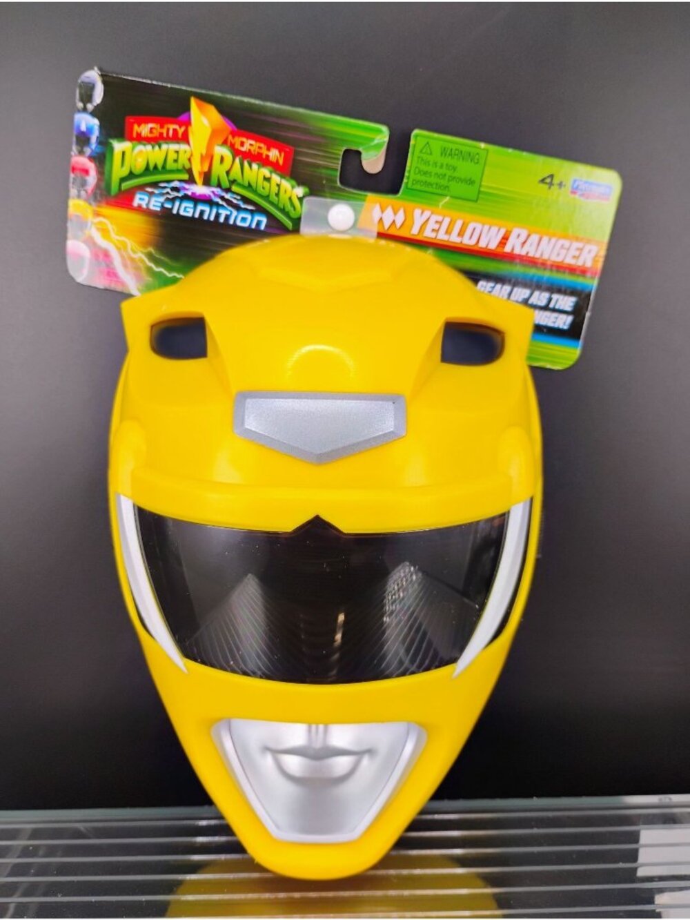 Mighty Morphin Power Rangers Yellow Ranger Mask Toy Costume
